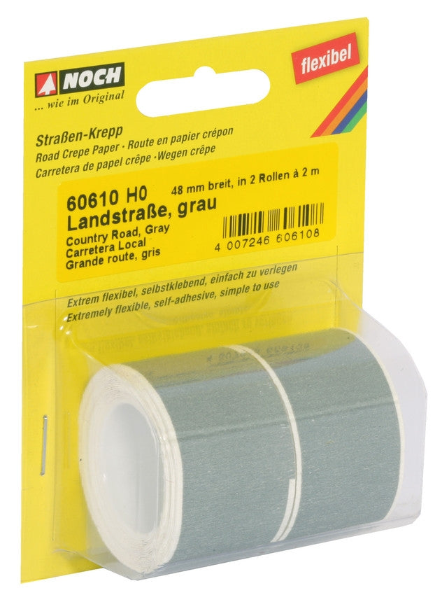 NOCH 60610 - H0 1:87 - Strada di campagna adesiva 48mm X 2mt