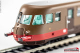 OS.KAR 2016 - H0 187 - Automotrice Diesel FS ALn 772.3237 castano isabella a trombe lunghe Ep.V
