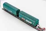 PIKO 58379 - H0 187 - Set 2 carri merce telonati Mercitalia con graffiti modello Shimmns Ep. VI