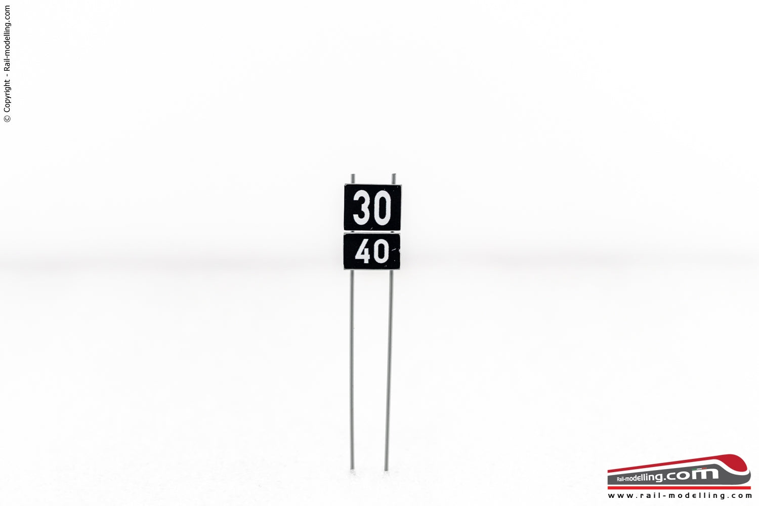 RAIL-MOD 0078413 - H0 187 - Segnale velocità massima a 2 ranghi 30 40