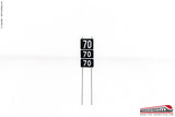 RAIL-MOD 007841 - H0 187 - Segnale velocità massima a 3 ranghi 70 70 70