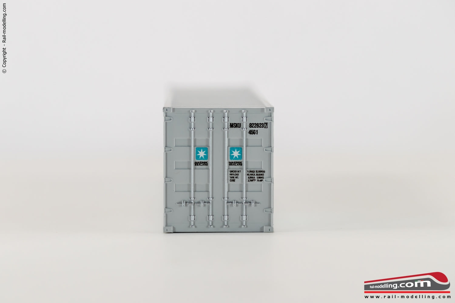RAIL-MOD C09 - H0 187 - Container 40 Maersk Sealand Grigio