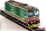 RIVAROSSI HR2162 - H0 1:87 - Locomotiva Diesel FS D 445 1025 Livrea Verde Isabella