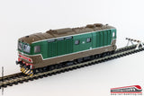 RIVAROSSI HR2162 - H0 1:87 - Locomotiva Diesel FS D 445 1025 Livrea Verde Isabella