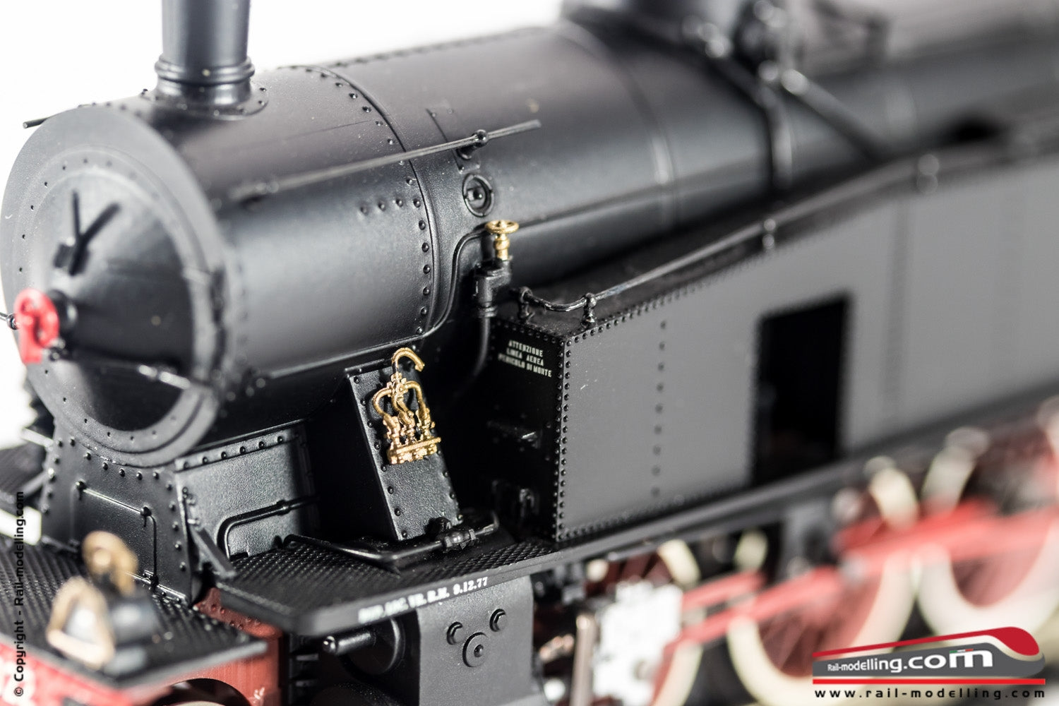 RIVAROSSI HR2724 - H0 1:87 - Locomotiva a vapore FS Gr. 940 022 versione treni per storici Epoca IVa