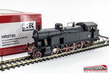 RIVAROSSI HR2725 - H0 1:87 - Locomotiva a vapore FS Gr. 940 023 fanali grandi d'origine in Epoca III