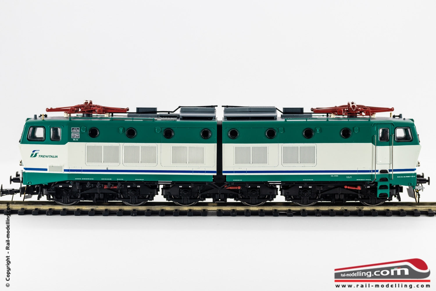 RIVAROSSI HR2730 - H0 1:87 - Locomotiva elettrica FS E 656 250 livrea XMPR Ep. Vb