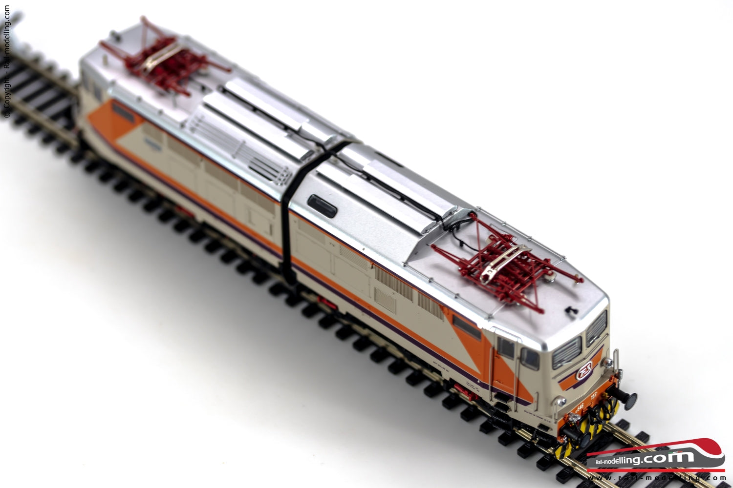 RIVAROSSI HR2771S - H0 1:87 - Locomotiva FS E 646 157 "NAVETTA" MDVC dep. Milano ep. V DCC SOUND