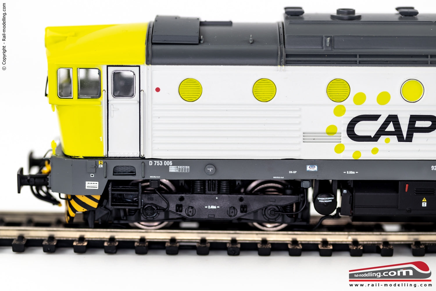 RIVAROSSI HR2844 - H0 187 - Locomotiva diesel CAPTRAIN D.753.006 livrea verdegrigio Ep. VI