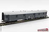 RIVAROSSI HR4269- H0 1:87 - Carrozza bagagliaio postale FS tipo 1949 livrea grigio ardesia logo inclinato