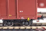 RIVAROSSI HR6331 - H0 1:87 - Set due carri FS Eaos no logo societari con carico rottami