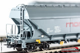 RIVAROSSI HR6390 - H0 1:87 - Set due carri tramoggia FS serie Uagpps MONFER 