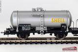 RIVAROSSI HR6518 - H0 187 - Set 2 carri FS cisterna 27m3 SHELL Ep. III