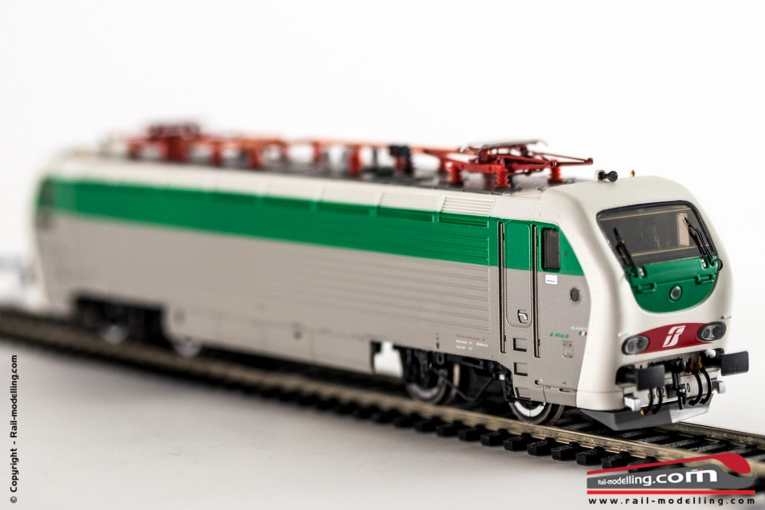 RIVAROSSI HRS2589 - H0 1:87 - Locomotiva Elettrica FS E 402B 150 Livrea Origina Ex Francia