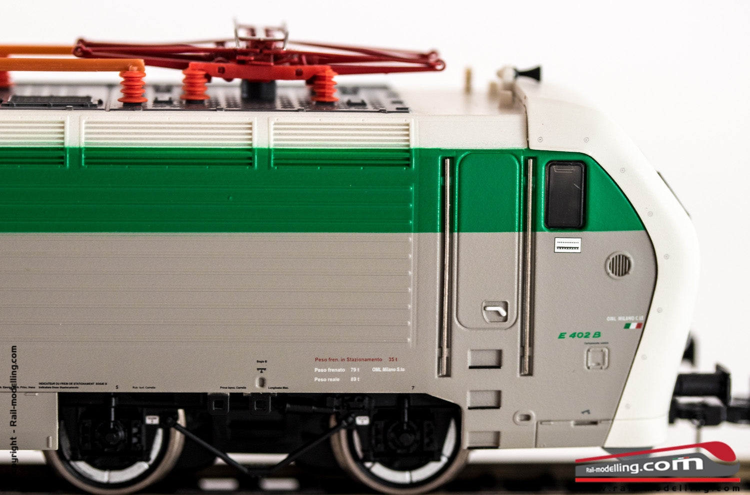 RIVAROSSI HRS2589 - H0 1:87 - Locomotiva Elettrica FS E 402B 150 Livrea Origina Ex Francia