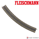FLEISCHMANN 6125 - H0 1:87 - Binario curvo R2 420 mm 36° con massicciata
