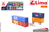 LIMA HL8002 - H0 1:87 - Set 5 container 2 lunghi 40ft + 3 corti 20ft 