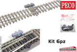 PECO SL-47 - H0 / 00 - Set 6 pz cassa di comando scambi e deviatoi in kit di montaggio