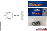 ROCO 40077 - H0 1:87 - Set 10 anelli aderenza ricambio gommini ruote da 17,5/20,0 mm