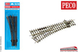 PECO ST-241 - H0 1:87 - Scambio deviatoio sinistro 168mm 12,5° Cod. 100