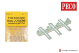 PECO SL-111 - H0 1:87 - 24 pz Scarpette di giunzione isolate per codice 75 e 83