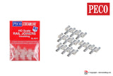 PECO SL-8311 - H0 1:87 - 12 pz Scarpette di giunzione isolate per codice 83 StreamLine