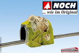 NOCH 02120 - H0 1:87 - Galleria ad un binario con rocce e vegetazione 25 x 19 x 18 cm