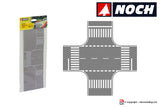 NOCH 60714 - Manto stradale grigio a forma di incrocio  220 x220 mm