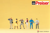 PREISER 14080 - H0 1:87 - Figurini passeggeri fotografi personaggi con macchinetta fotografica