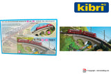 KIBRI 7661 - Scala N + Z - Ponte viadotto a muro con 3 arcate curva 45°