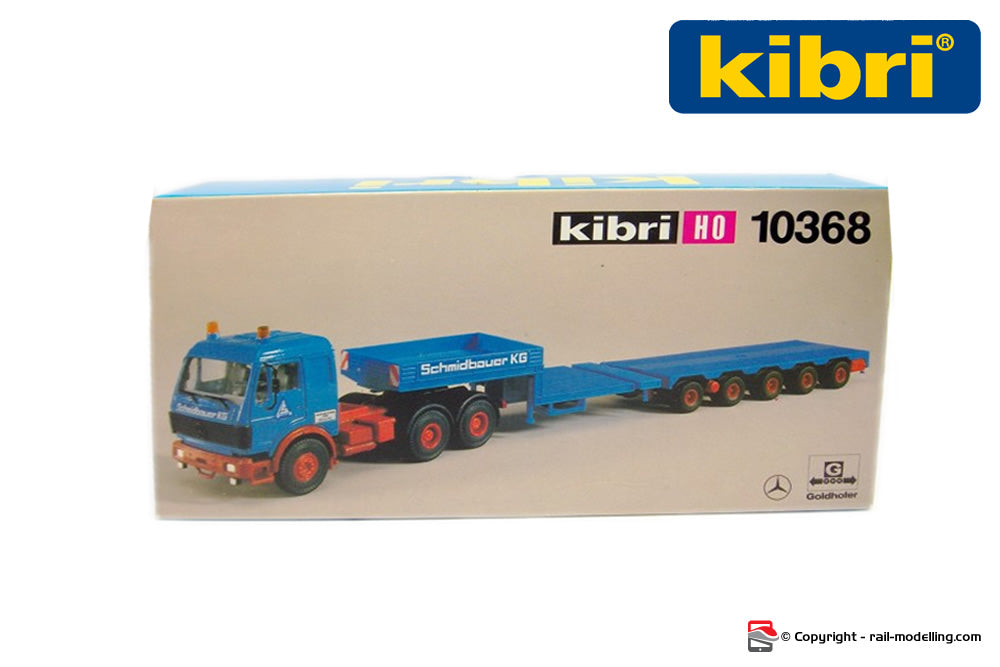 KIBRI 10368 - H0 1:87 - Camion autoarticolato Mercedes con piattaforma trasporto carichi