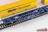 ACME 40289 - H0 1:87 -Carro merci intermodale blu Sggmrss 90 con 2 Container P&O Ferrymasters