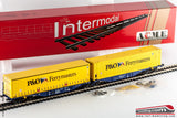 ACME 40289 - H0 1:87 -Carro merci intermodale blu Sggmrss 90 con 2 Container P&O Ferrymasters