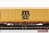 ACME 40325 - H0 1:87 - Carro merci a pianale FS modello Kgps con carico container MSC