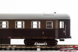 ACME 50117 - H0 1:87 - Carrozza passeggeri di 2°cl. Tipo 1957 Bz 45000 Castano isabella Ep. III