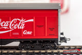 LEMKE 218988 - H0 1:87 - Carro merci 4 assi DB modello Habiqss Coca Cola a pareti scorrevoli