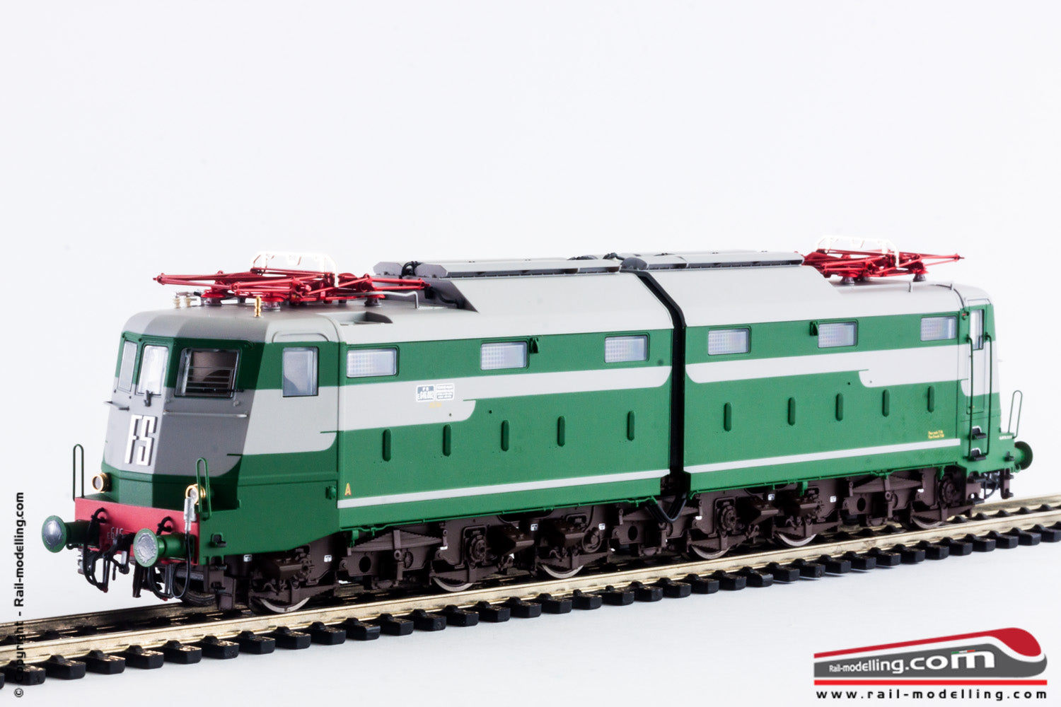 LE MODELS LE20653 - H0 1:87 - Locomotiva elettrica FS E 646 002 livrea grigio nebbia / verde fregio FS sperimentale