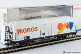 MARKLIN 4738 - H0 1:87 - Carro frigorifero 2 assi FS MIGROS modello Ibbehs con confezione