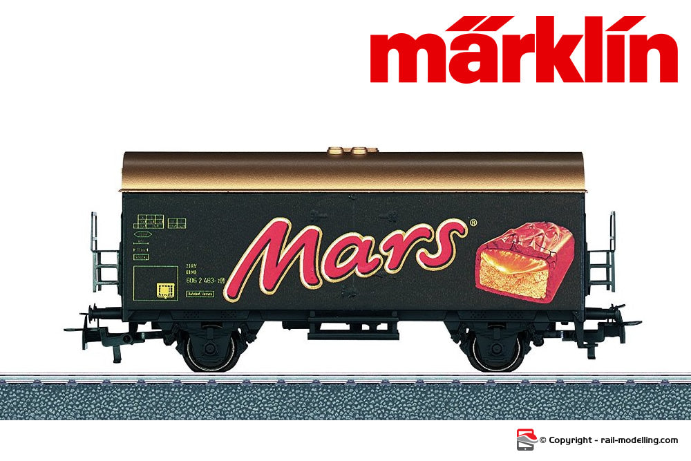 MARKLIN 44188 - H0 1:87 - Carro merci frigo 2 assi DB società Mars