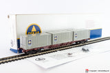 OSKAR 4131 - H0 1:87 - Carro merce a pianale con 3 containers FS modello Sgns 31 83 455 7 045-5