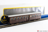 OSKAR 3300.1 - H0 1:87 - Carrozza passeggeri FS Corbellini livrea castano isabella 3 cl. Cz 38.385 pers + luce con confezione