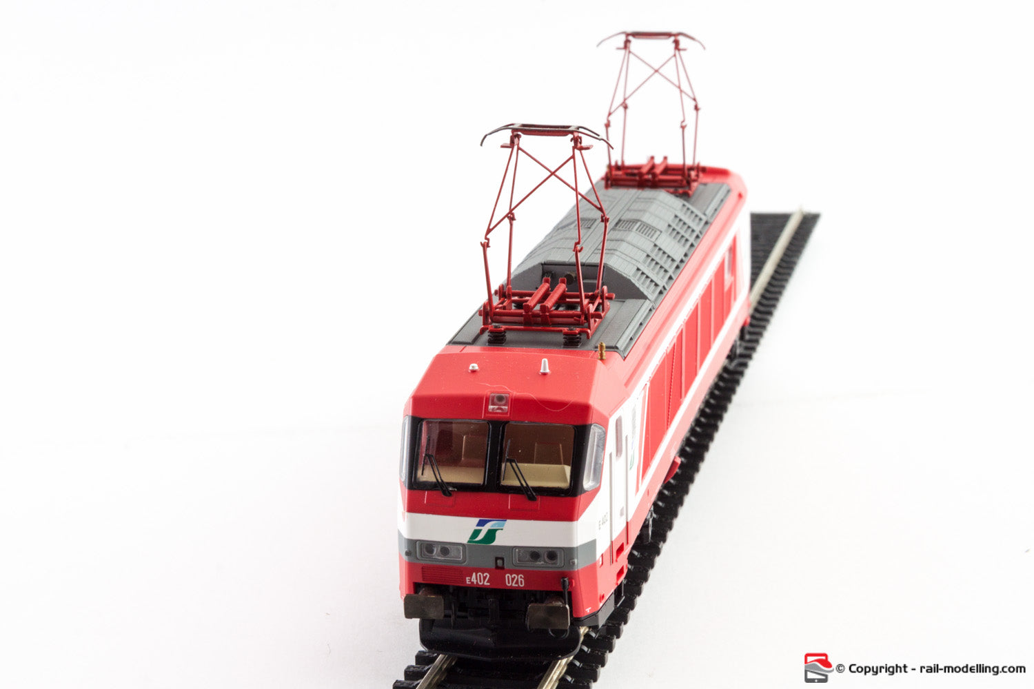 RIVAROSSI RHR1004 - 1:87 - Set convoglio Locomotiva E 402A + 3 Carrozze Z FS
