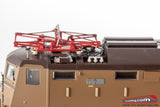 RIVAROSSI HR2500 - H0 1:87 - Locomotiva elettrica FS E424 103 Breda porte frontali e separatore D'Arbela 