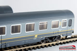 RIVAROSSI HR4219 - H0 1:87 - Set 2 carrozze UIC-Z1 FS 2° cl. Livrea bigrigio a fascia gialla Ep. V