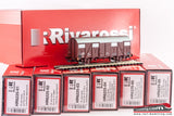 RIVAROSSI HR6225 - H0 1:87 - Set 6 carri merce chiusi FS mod. Gs Trasporto Fiori diff. num.