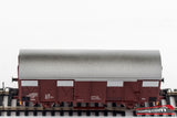 RIVAROSSI HR6225 - H0 1:87 - Set 6 carri merce chiusi FS mod. Gs Trasporto Fiori diff. num.
