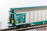 RIVAROSSI HR6290 - H0 1:87 - Set 2 carri FS a pareti scorrevoli tipo Habillss XMPR
