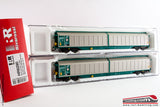 RIVAROSSI HR6290 - H0 1:87 - Set 2 carri FS a pareti scorrevoli tipo Habillss XMPR