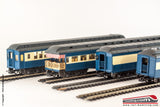 RIVAROSSI - 1:80 - Set 4 carrozze convoglio New Jersey Central Line 2644/5/7/8