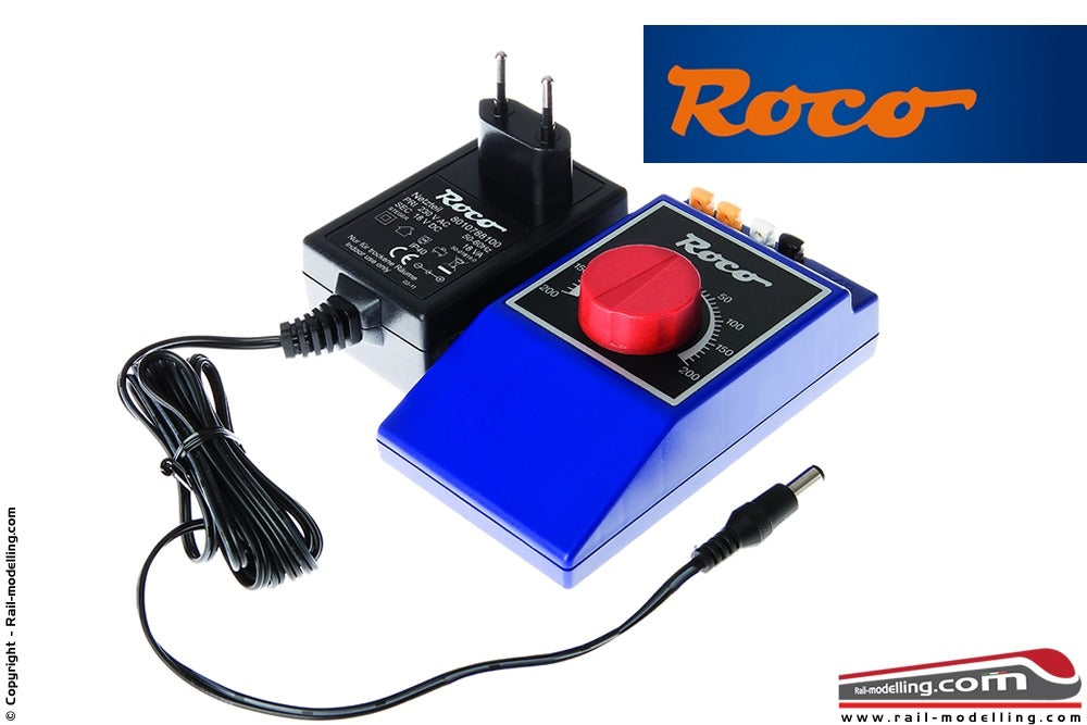ROCO 10788 - Trasformatore e regolatore con protezione + uscita accessori 0-14V 0,6A